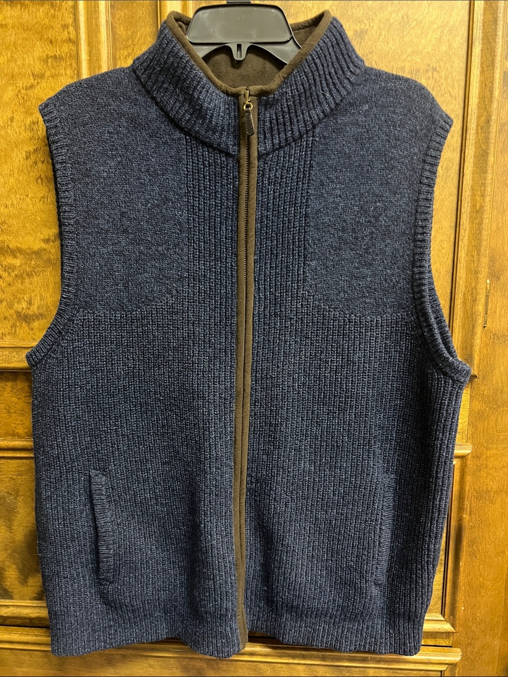 L.L. Bean Navy Waterfowl Sweater Vest